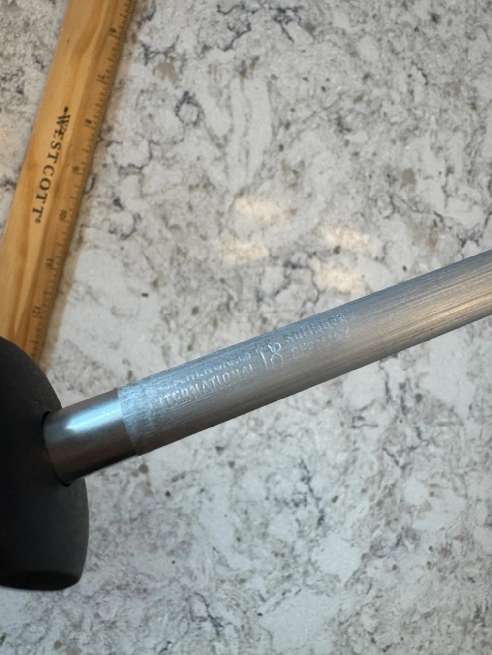 J. Henckels International sharpening‎ honing steel  tool 9' w/black handle